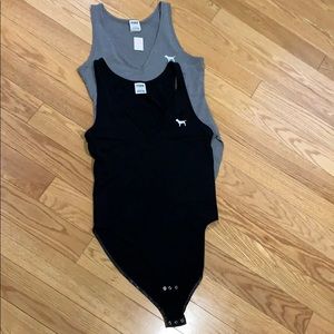 2 Victoria’s Secret pink bodysuit tank